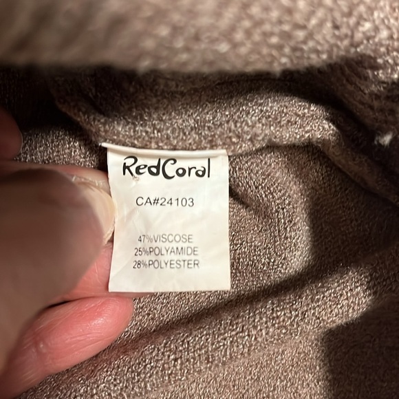 NWOT Sweater Dress Cowl Neck Buttons Pockets Blush, Size S/M - Picture 11 of 11